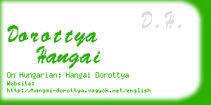 dorottya hangai business card